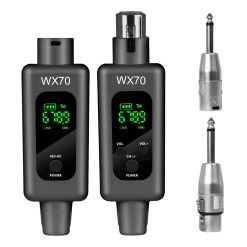 Transmisor Inalambrico Xmax Uhf 50m Microfono Condenser 48v