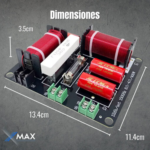 Divisor De Frecuencia Xmax 2 Vias Crossover Pasivo C Fusible 13 D 836287 MLA100893859865 122025 F