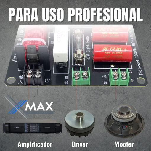 Divisor De Frecuencia Xmax 2 Vias Crossover Pasivo C Fusible 10 D 970938 MLA100893859841 122025 F