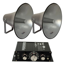 Equipo Publicidad Auto Amplificador Usb 2 Bocina 12v Sirena