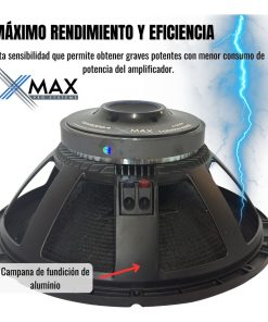 Alternative view of Subwoofer 18 Xmax 18*2000 1000w Rms 4ohms Parlante Audio Car