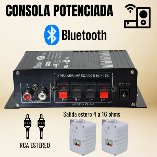 2 Bafle Moon Musica Funcional 120w + Amplificador Bluetooth 8 D 624053 MLA95119595139 102025 F 5