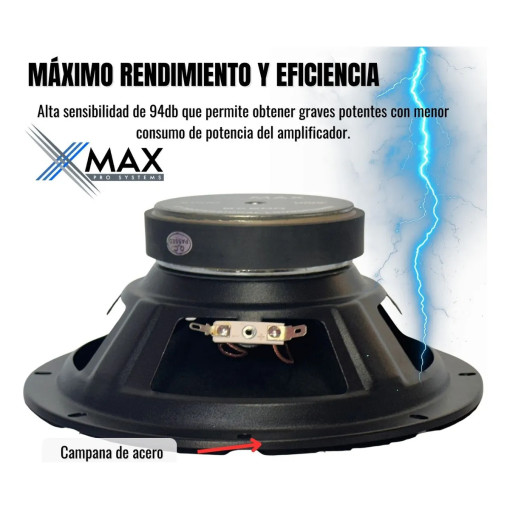 Parlante 8 Pulgadas Xmax 8x200 100w Rms Bobina 1 Woofer 12 D 929148 MLA106758073038 022026 F 510x457 sqt