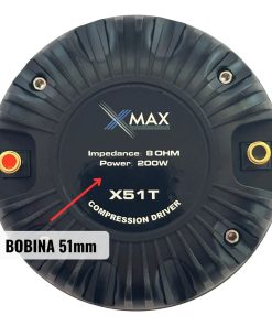 Alternative view of Driver 1 Pulgada Xmax X51 200watts 51mm Titanio 8ohms