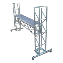 Cabina Dj Con Base Para Cabezas Móviles Truss 24x24 Tipo H
