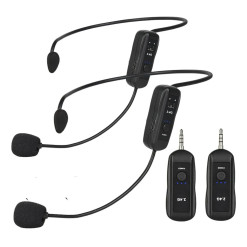Kit Microfono Doble Vincha Xmax Inalambrico Headset Uhf Tx
