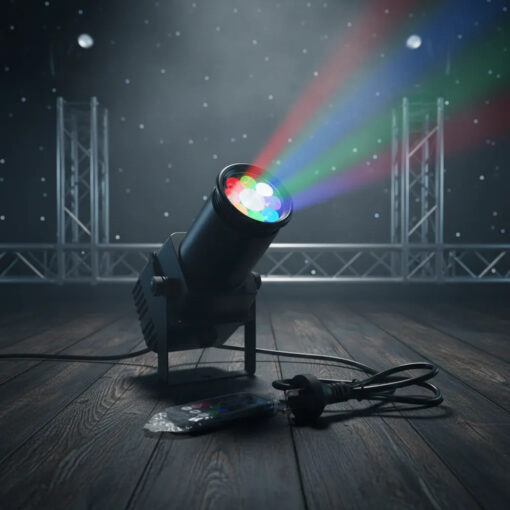 Pin Spot Led Rgbw Dmx Puntual Strobo Foco 20w Control Remoto 19 D 704879 MLA113408755857 062026 F