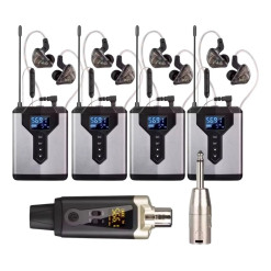 Sistema Monitoreo X4 In Ear Xmax Profesional Inalámbrico 80m