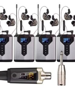 Sistema Monitoreo X4 In Ear Xmax Profesional Inalámbrico 80m