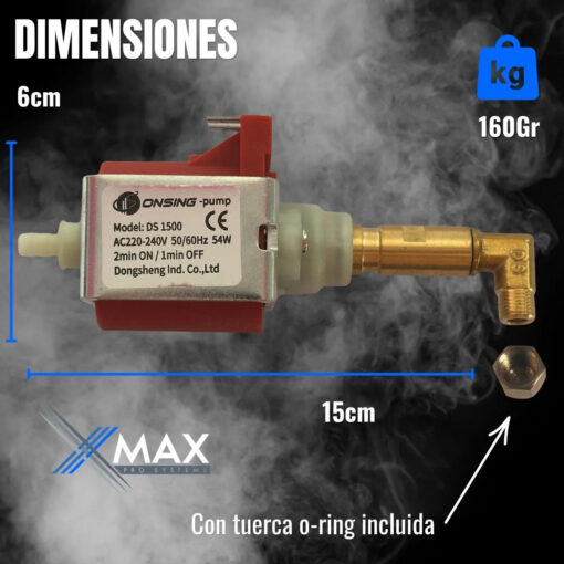 Bomba Para Máquina De Humo 1500 A 3000w 55dcb 54w 220v Pump 10 D 920287 MLA113733120167 062026 F