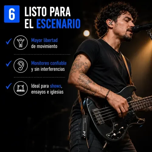 Sistema Monitoreo In Ear + Auriculares Kz Edx Pro X Musicos 15 D 734012 MLA112562809020 062026 O 2 sqt