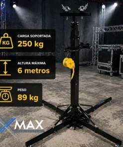Alternative view of Tripode Malacate Xmax 6 Metros 250kg Torre Elevadora Truss