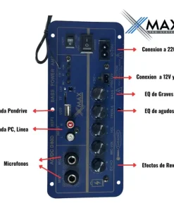 Alternative view of Modulo Amplificador Xmax Para Bafle 120w Inalambrico Bateria