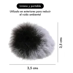 Ofertas 60 Alternative view of Filtro Antipop Microfonos Corbateros Kit X2 K9 Boya