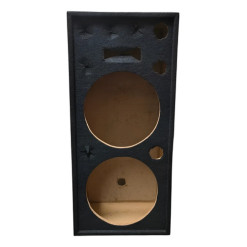 Bafle Vacío Profesional Doble 15 Driver Madera Alfombra Djs
