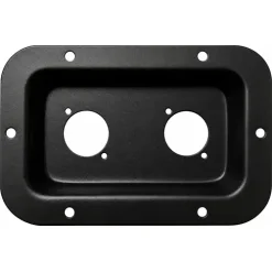 Bornera Para Bafle Metalica Porta 2 Speakon Hembra Cazoleta