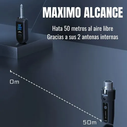 Sistema Inalambrico Shure Uhf 50 Metros Microfono Doble Mano 2 Sistema Inalambrico Shure Uhf 50 Metros Microfono Doble Mano - Imagen 2