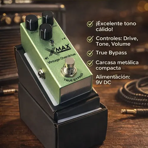 Pedal Overdrive Guitarra Xmax Tube Screamer Ts Clásico 9v 3 Pedal Overdrive Guitarra Xmax Tube Screamer Ts Clásico 9v - Imagen 3