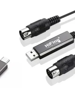 Cable Interface Midi Usb Macho 5 Pines 2m Pc Smartphone