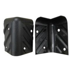 Kit X4 Esquinero Para Bafle Plastico Grande 5x8 Rayado