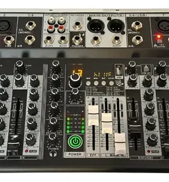 Mixer Consola 8 Canales Xmax Bluetooth Efectos Interfaz Usb