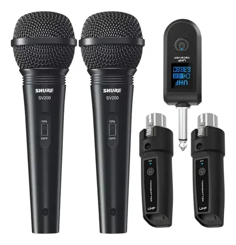 Sistema Inalambrico Shure Uhf 50 Metros Microfono Doble Mano 1 Sistema Inalambrico Shure Uhf 50 Metros Microfono Doble Mano