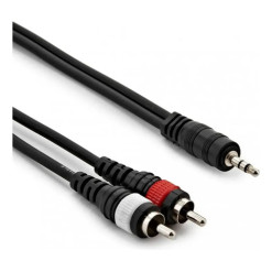 Alternative view of Cable 2 Rca Macho A Miniplug Estereo 3.5mm 5 Metros