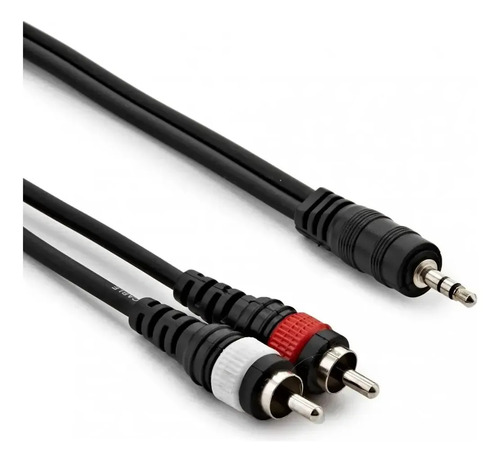 Cable 2 Rca Macho A Miniplug Estereo 3.5mm 5 Metros 2 Cable 2 Rca Macho A Miniplug Estereo 3.5mm 5 Metros - Imagen 2