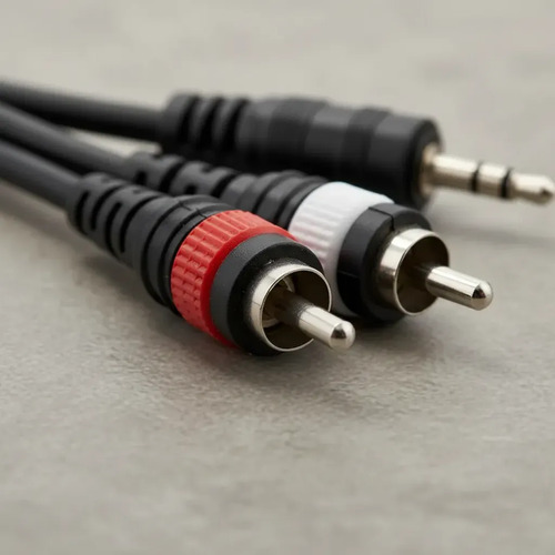Cable 2 Rca Macho A Miniplug Estereo 3.5mm 5 Metros 3 Cable 2 Rca Macho A Miniplug Estereo 3.5mm 5 Metros - Imagen 3