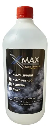 Líquido Para Máquina De Humo Xmax 1 Litro Liviano Ecológico