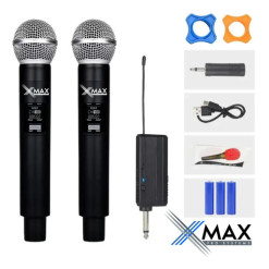 Alternative view of Kit 2 Micrófono Inalambrico Xmax Recargable Uhf Karaoke 50m