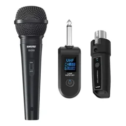 Sistema Inalambrico Shure Uhf 50 Metros Microfono Mano Vocal