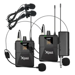2 Microfono De Vincha Xmax Inalambrico Headset Corbatero Uhf