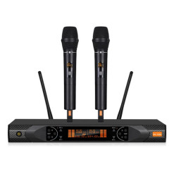 Microfono Doble Inalambrico Xmax Uhf Dinamico Profesional