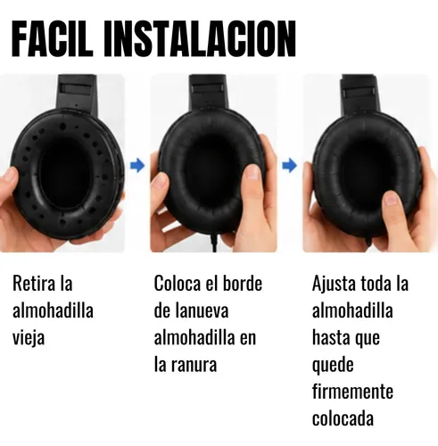 Almohadillas Auricular Repuesto Para Akg K52 K72 K92 Premium 6 Almohadillas Auricular Repuesto Para Akg K52 K72 K92 Premium - Imagen 6