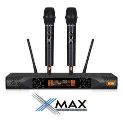 Alternative view of Microfono Doble Inalambrico Xmax Uhf Dinamico Profesional