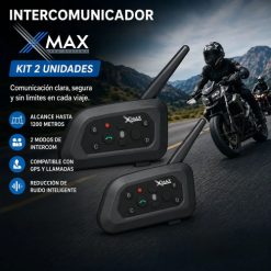 Alternative view of Kit X2 Intercomunicador Xmax Moto Bluetooth 1200m Ip65 Casco