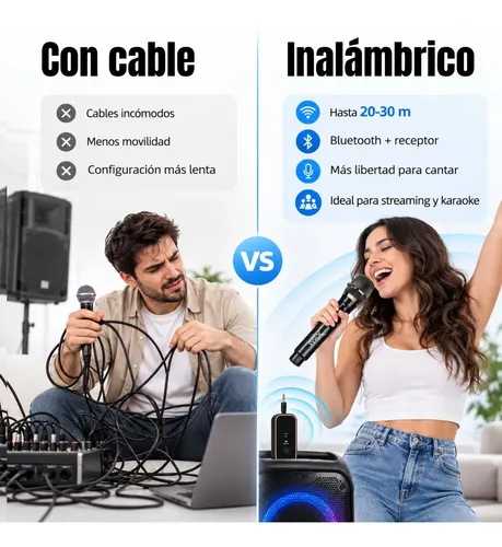 Micrófono Inalámbrico Xmax Bluetooth Karaoke Streaming Usb-c 6 Micrófono Inalámbrico Xmax Bluetooth Karaoke Streaming Usb-c - Imagen 6