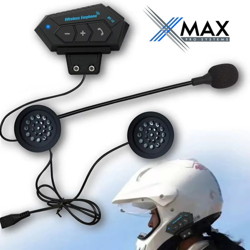 Intercomunicador Para Casco De Moto Xmax Ip67 Bluetooth 5 6 Intercomunicador Para Casco De Moto Xmax Ip67 Bluetooth 5 - Imagen 6