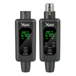 Transmisor Inalambrico Xmax Uhf 50m Microfono Condenser 48v
