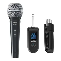 Sistema Inalambrico Shure Uhf 50 Metros Microfono Mano Vocal